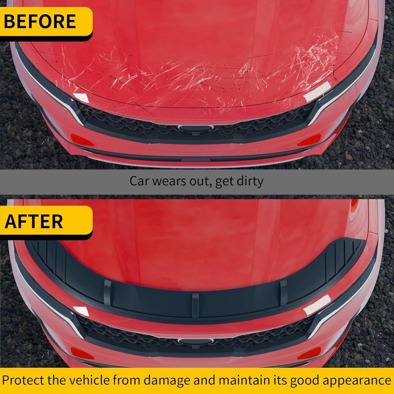 Maxzina Hood Protector Compatible with 2021-2023 Kia Sorento Hood Shield TPE Bonnet Deflector Bug Guard for 2022 Sorento Accessories - Image 2